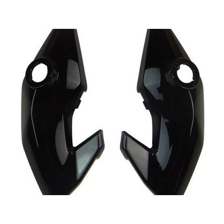 CARENAGEM LATERAL FAROL FAN125-14/TITAN150 APOS 2014 PRETO BRILHANTE