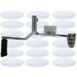 PEDAL CAMBIO BIZ100 SEM PARTIDA/POP100/CG/TITAN/FAN/TITAN150 CROMADO  (DUPLO)